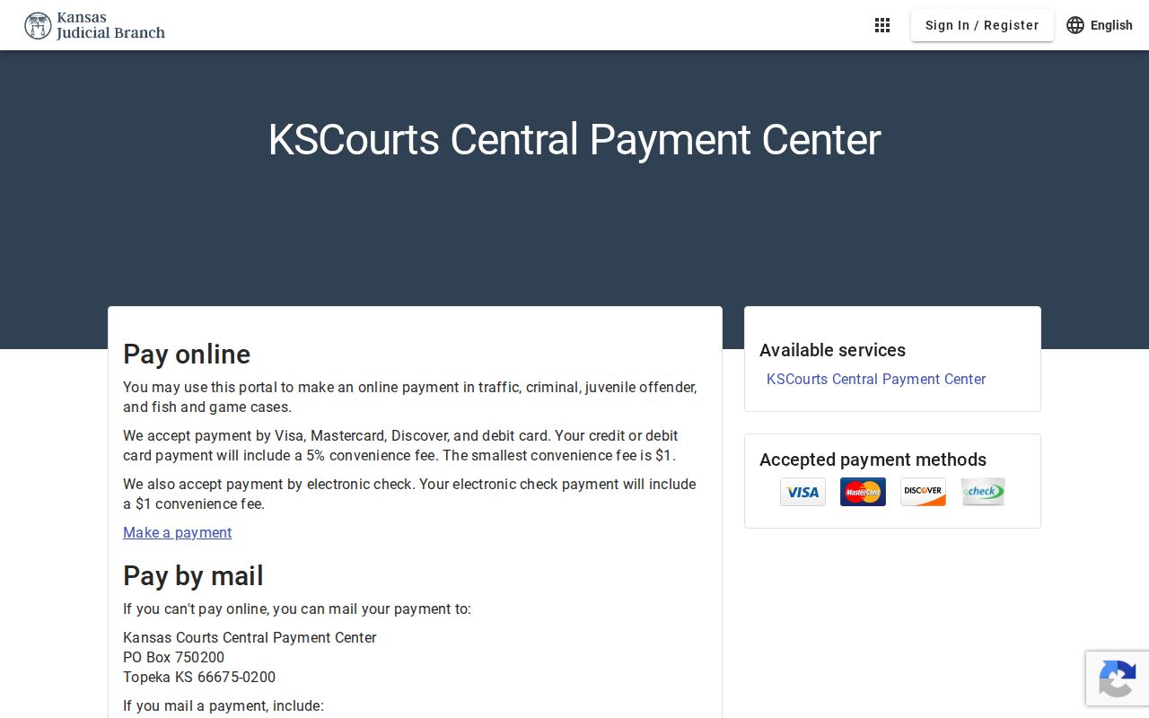 Thomas County traffic court record payment fees and methods